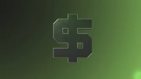 Dollar 3D destraction Stock Footage 104855501