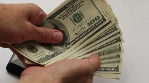 Dollar And Calculator Stock Footage 39385590