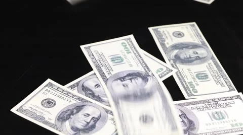 Dollar and euro banknotes in time lapse Stock Footage 61719492