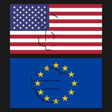 Dollar and euro イラスト素材