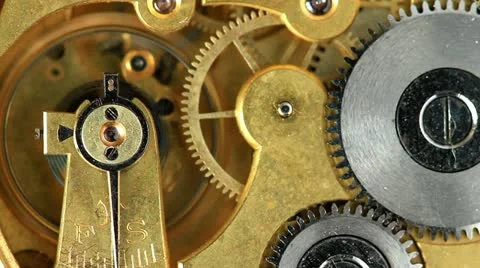 Dollar and the old pendulum clock. loopable. Video stock 11052944