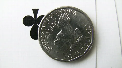 Dollar and playing cards. 動画素材 367769