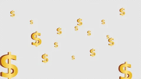 Dollar animation Video stock 240121443