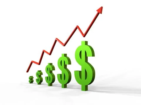 Dollar Appreciation Stock Illustration