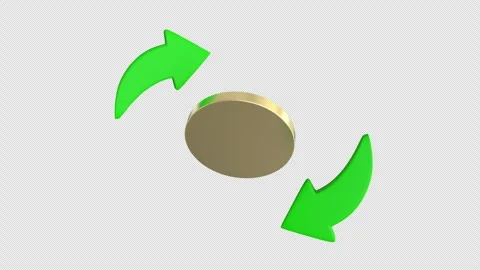 Dollar with arrow down and up Currency Exchange 3d animation render with al.. Stock Footage 290472871