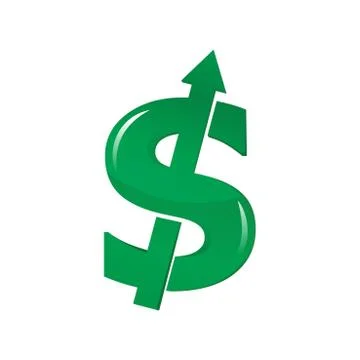 Dollar arrow Stock Illustration
