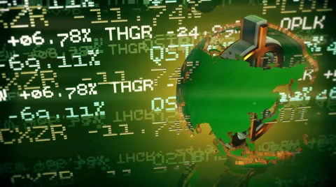 Dollar as axis of the world. Stock Footage 56070914