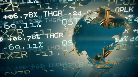 Dollar as axis of the world. Loop animation. 스톡 동영상 56070878