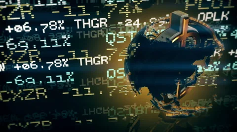 Dollar as axis of the world. Loop animation. 動画素材 56070886