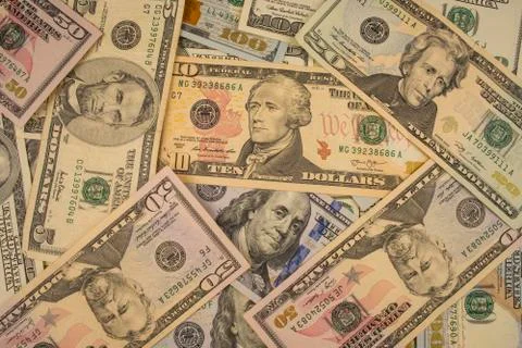 Dollar background Foto stock