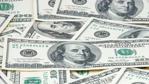 Dollar background Stock Photos