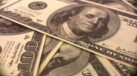 Dollar background rotating Stock Footage 263451