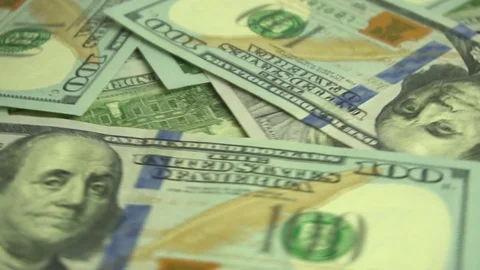 Dollar background rotating Video stock 70464708
