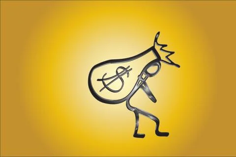 Dollar bag Stock Illustration