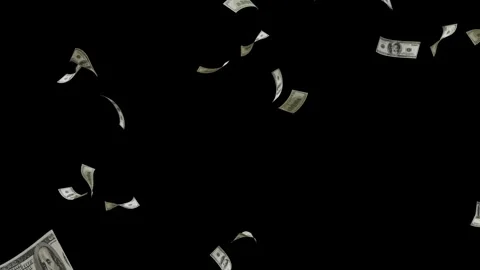 Dollar Bank Note explosion Animation. Vídeos de archivo 320326986