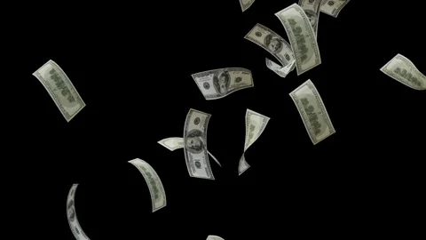 Dollar Bank Note explosion Animation. Vídeos de archivo 320326987
