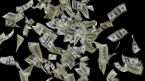 Dollar Bank Note explosion Animation. Vídeos de archivo 320327000