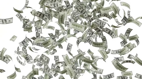 Dollar Bank Note explosion Animation. Vídeos de archivo 320327023