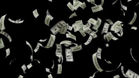 Dollar Bank Note explosion Animation. Vídeos de archivo 320327059