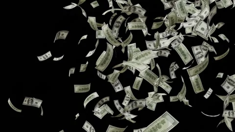 Dollar Bank Note explosion Animation. Vídeos de archivo 320327064