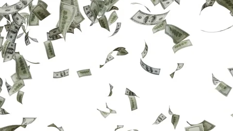 Dollar Bank Note explosion Animation. Vídeos de archivo 320327075