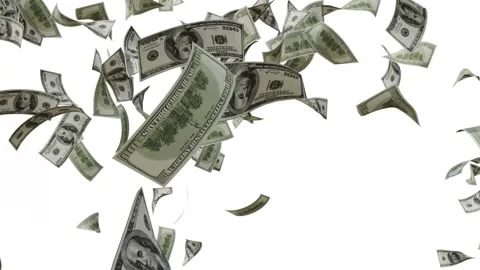 Dollar Bank Note explosion Animation. Vídeos de archivo 320327103