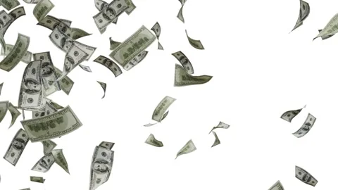 Dollar Bank Note explosion Animation. Vídeos de archivo 320327117
