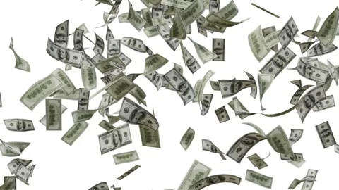 Dollar Bank Note explosion Animation. Vídeos de archivo 320327145