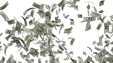 Dollar Bank Note explosion Animation. 스톡 동영상 320327153