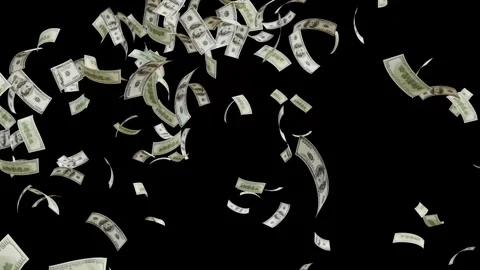 Dollar Bank Note explosion Animation. 스톡 동영상 320327157