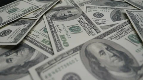 Dollar bank note money for background. USA. Stock Footage 135666162