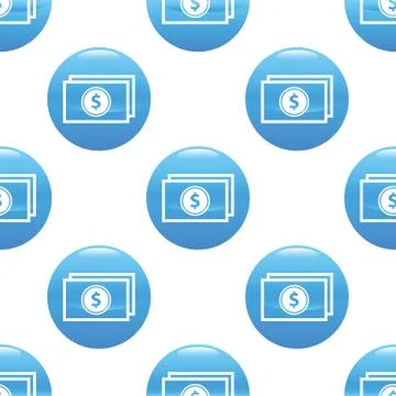 Dollar bank-note sign pattern Stock Illustration