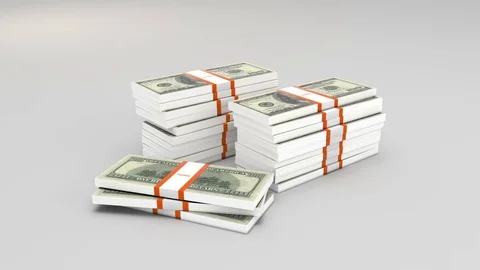 Dollar Banknote Falling Stock Footage 75653811