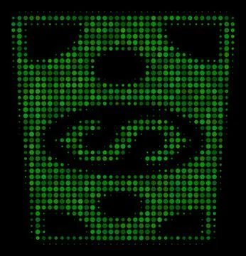 Dollar Banknote Halftone Icon イラスト素材
