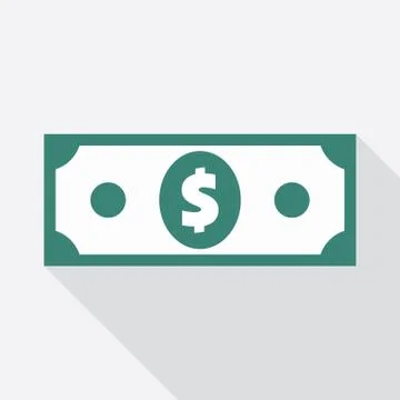 Dollar Banknote Icon Stock Illustration