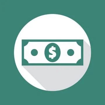 Dollar Banknote Icon Stock Illustration