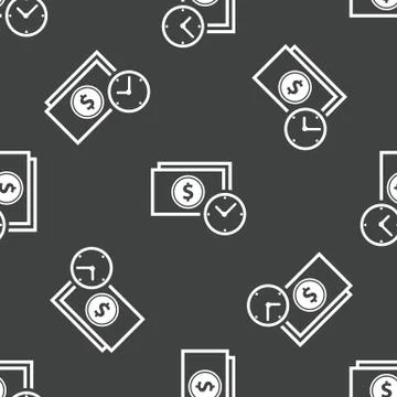 Dollar banknote pattern 库存插图
