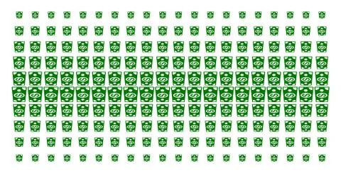 Dollar Banknote Shape Halftone Effect 스톡 일러스트