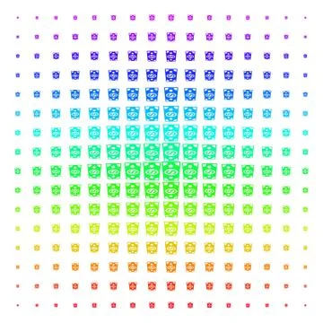 Dollar Banknote Shape halftone Spectrum pattern 库存插图