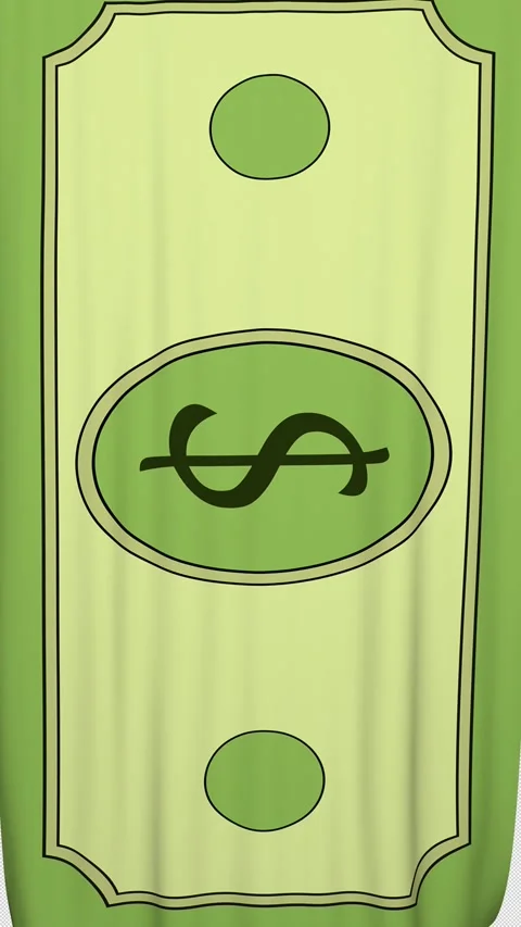 Dollar Banknote Transition Animation on Alpha Channel, Loop 库存影片 297879164