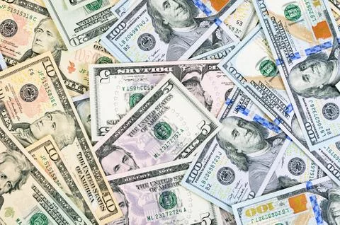 Dollar banknotes as a background Foto stock