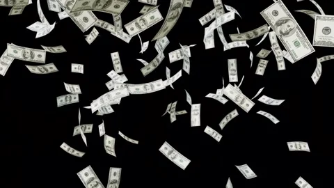 Dollar Banknotes flying animation. Vídeos de archivo 311408539