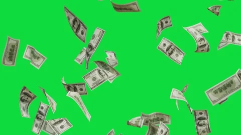 Dollar Banknotes flying animation. Video stock 311408576