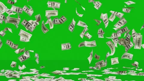 Dollar Banknotes flying animation. Video stock 311408676