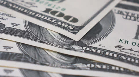 Dollar banknotes 스톡 동영상 25144413