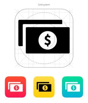 Dollar banknotes icon. Stock-Illustration