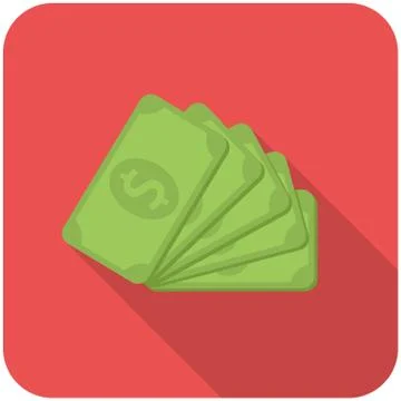 Dollar banknotes icon Stock Illustration