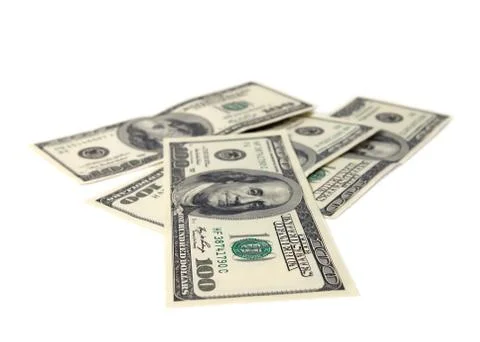 Dollar banknotes. Stock Photos
