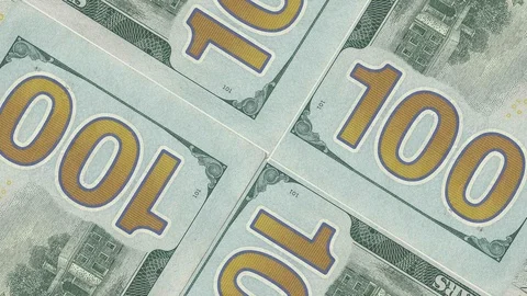 Dollar Banknotes Rotate 4k  Stock-Footage 107230192