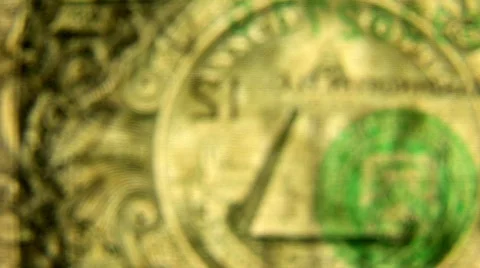 Dollar bill coming into focus 스톡 동영상 90944